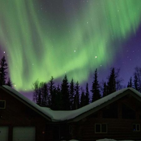 North Pole Riverside Log Cabin On-Site Aurora Viewing! מראה חיצוני תמונה