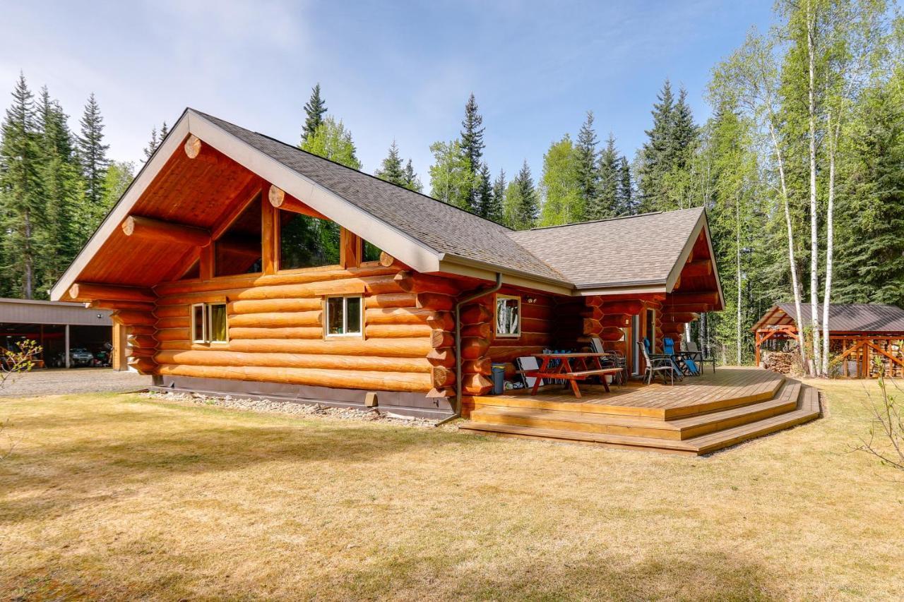 North Pole Riverside Log Cabin On-Site Aurora Viewing! מראה חיצוני תמונה