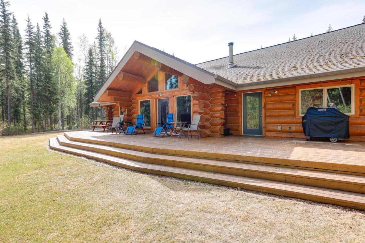 North Pole Riverside Log Cabin On-Site Aurora Viewing! מראה חיצוני תמונה